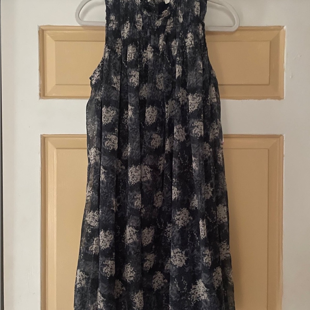 Joie Black and White Sleeveless Mini Dress